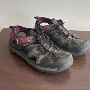 Teva Women's Black and Purple Sandals